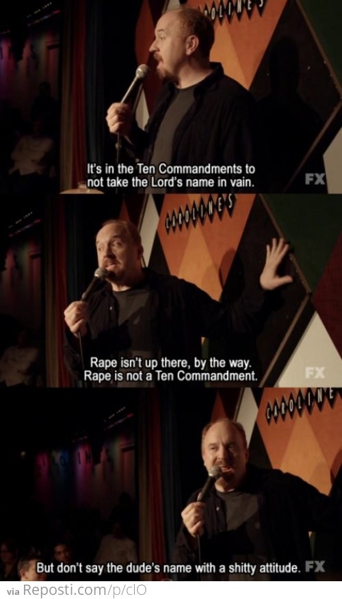 Louis CK On The Ten Commandments