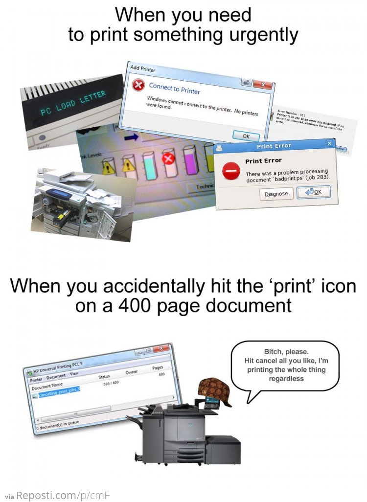 Scumbag Printer