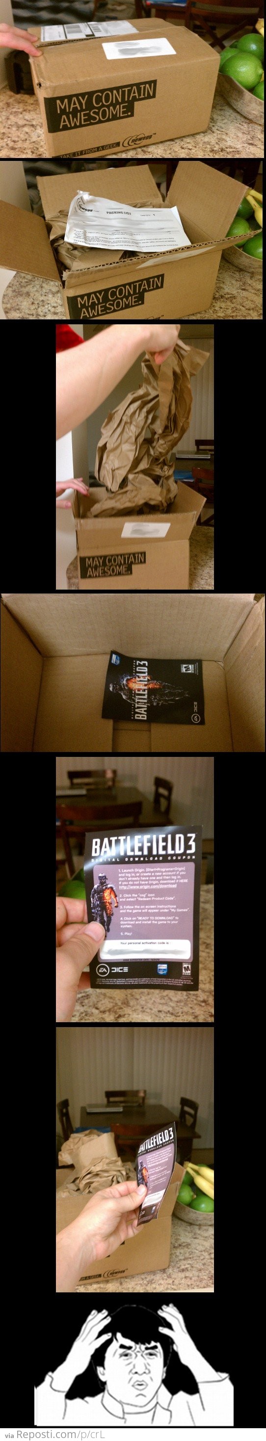 Battlefield 3 Delivery