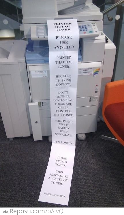 Use The Other Printer