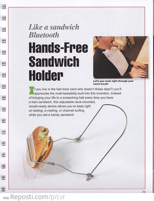 Hands Free Sandwich Holder