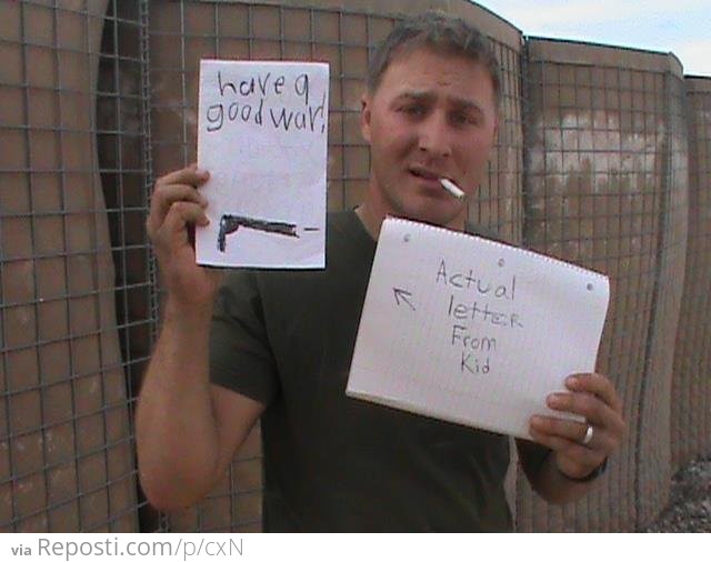 Soldier In Afghanistan Gets A Letter