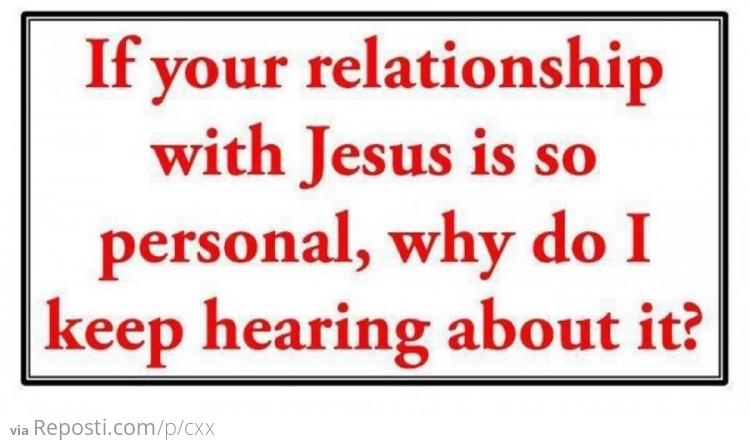Personal Relationship With Jesus