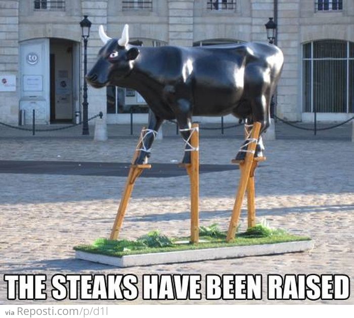 The Steaks Have Been Raised