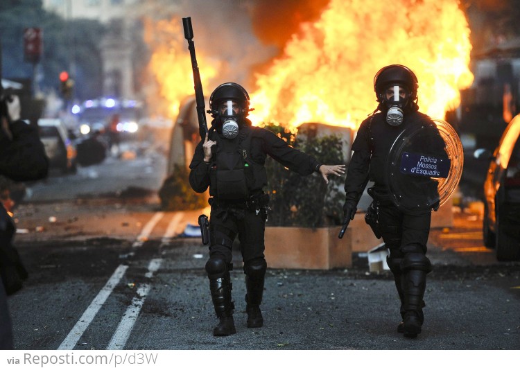 Barcelona Riot Police