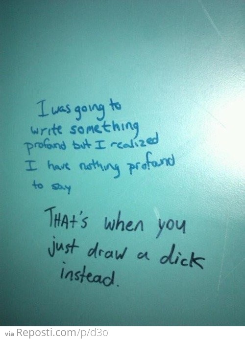 Toilet Graffiti Advice