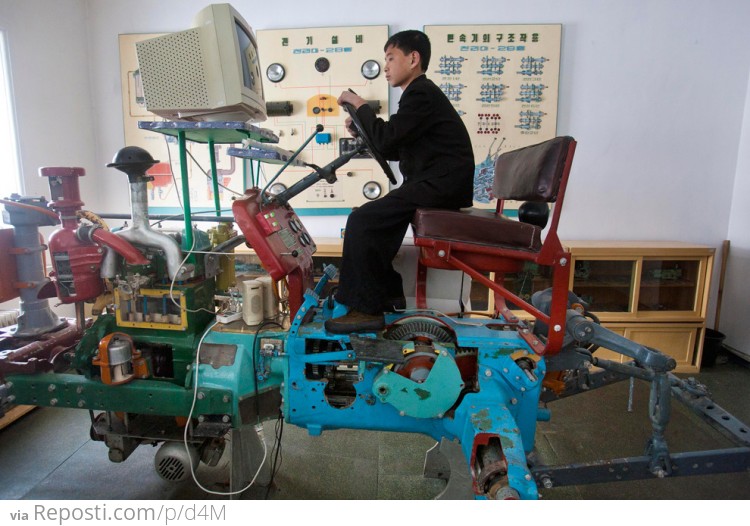 North Korean "Tractor Simulator"