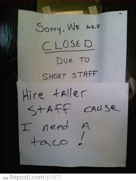 I need a taco!