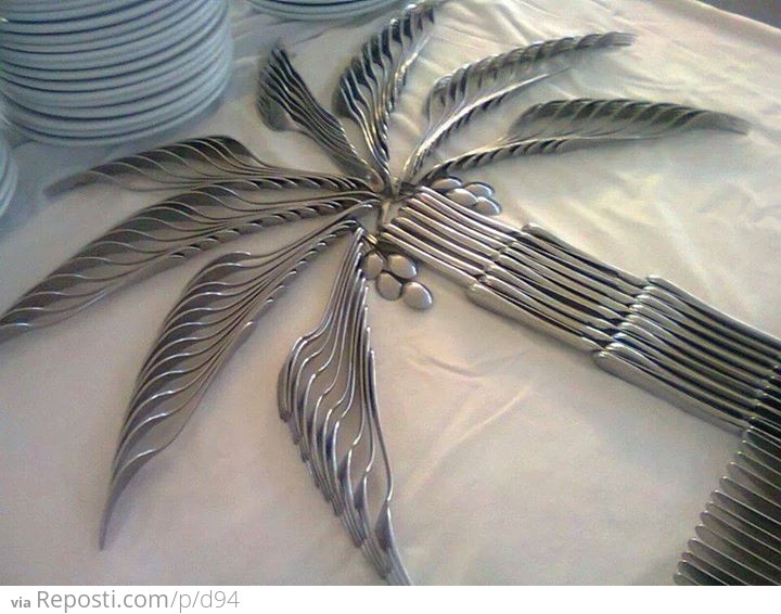 Cutlery Palm Tree