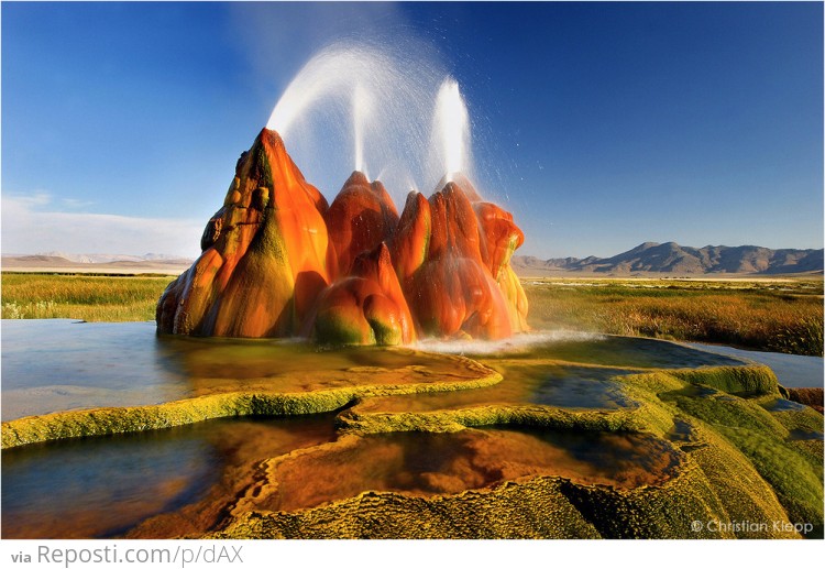 Geyser in Nevada