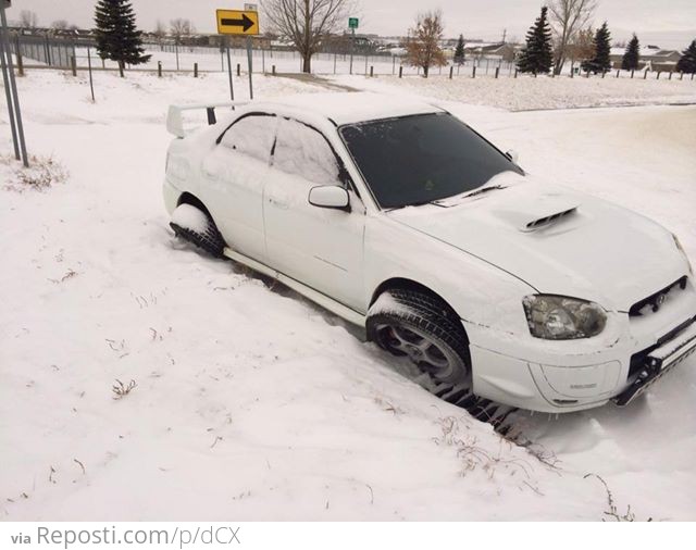 Drifting Into A Curb