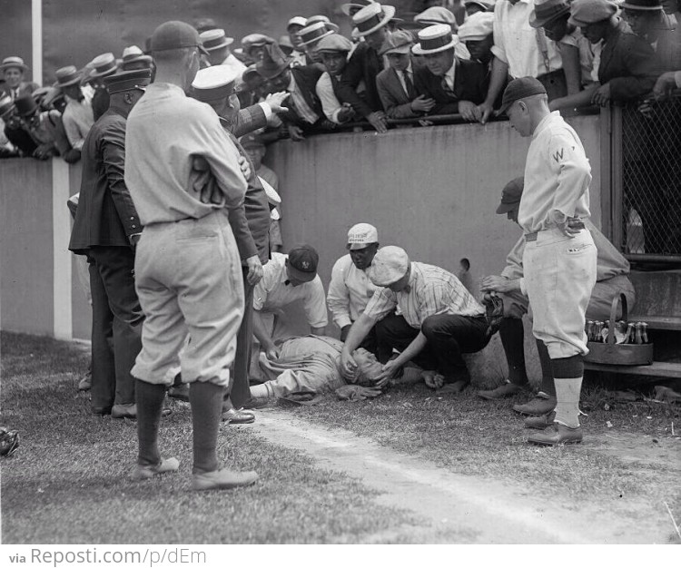 Babe Ruth Unconscious