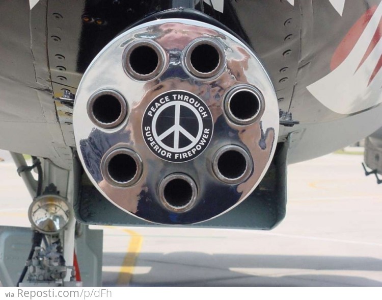 The Business End of a USAF A-10 Warthog