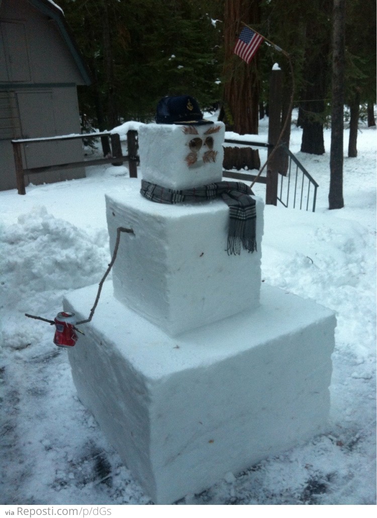 Cube Snowman