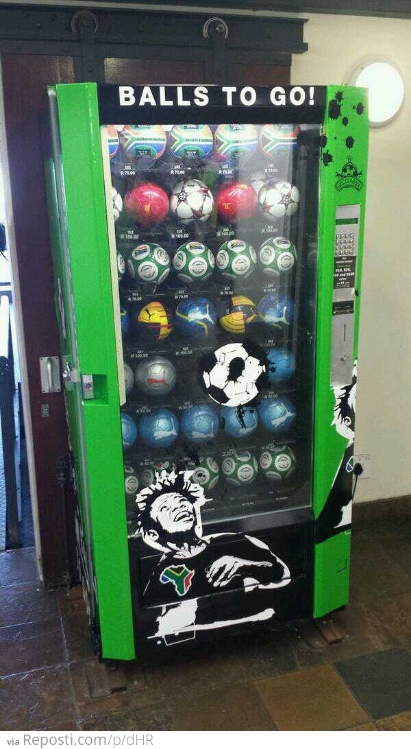 Soccer Ball Vending Machine in South Africa