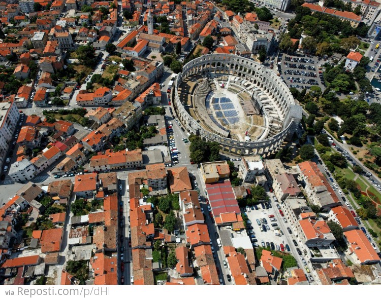 Beautiful Roman Arena in Croatia