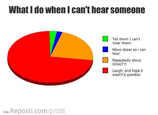 What I do when I can't hear someone