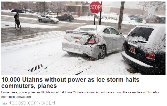 I should have invested in a unicycle instead of snow tires