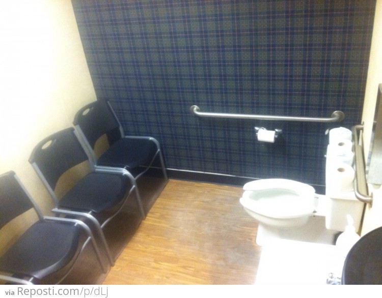 The most judgmental bathroom