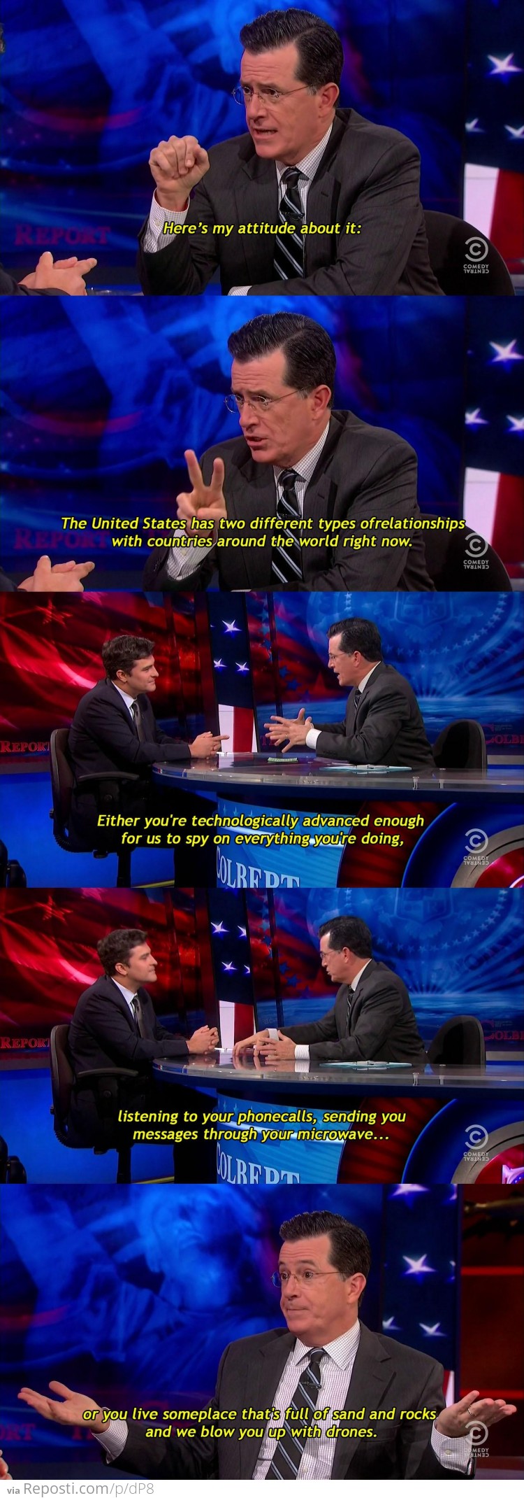 Colbert on U.S. Relations