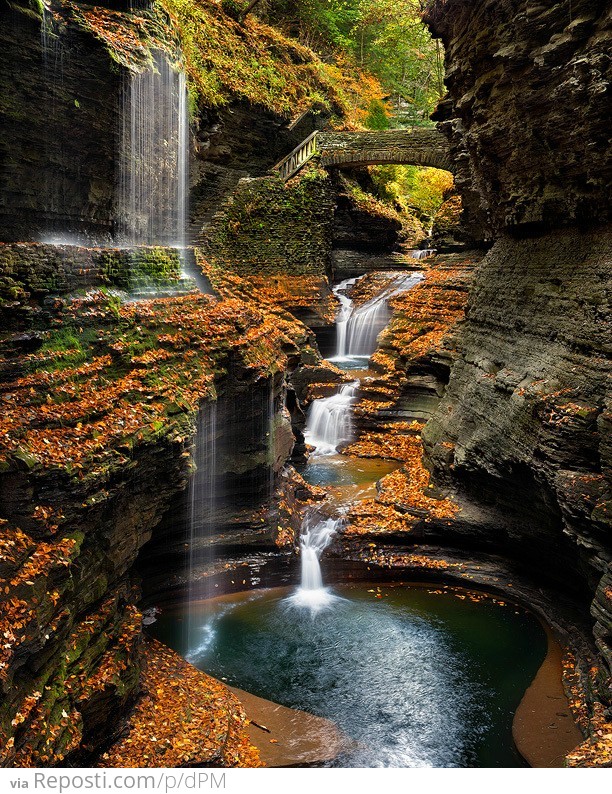 Watkins Glen Rainbow Falls