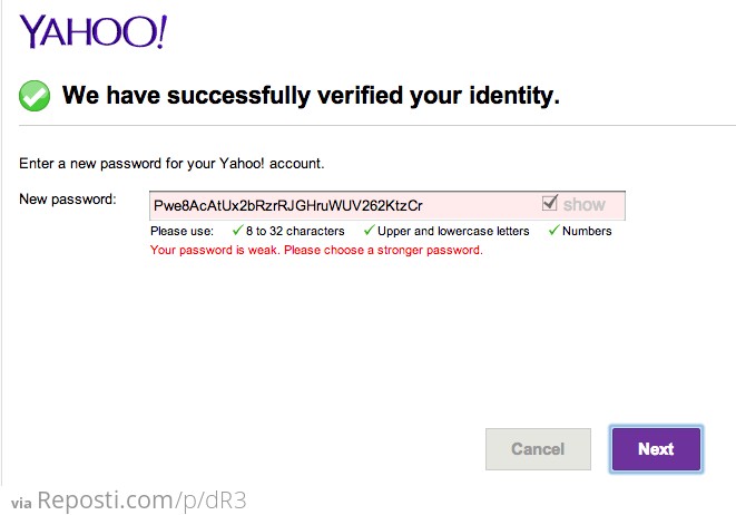 Yahoo, I Give Up