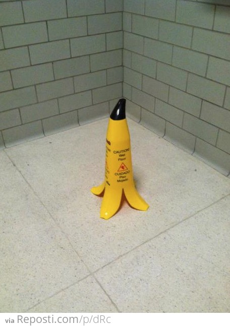 Banana Wet Floor Sign