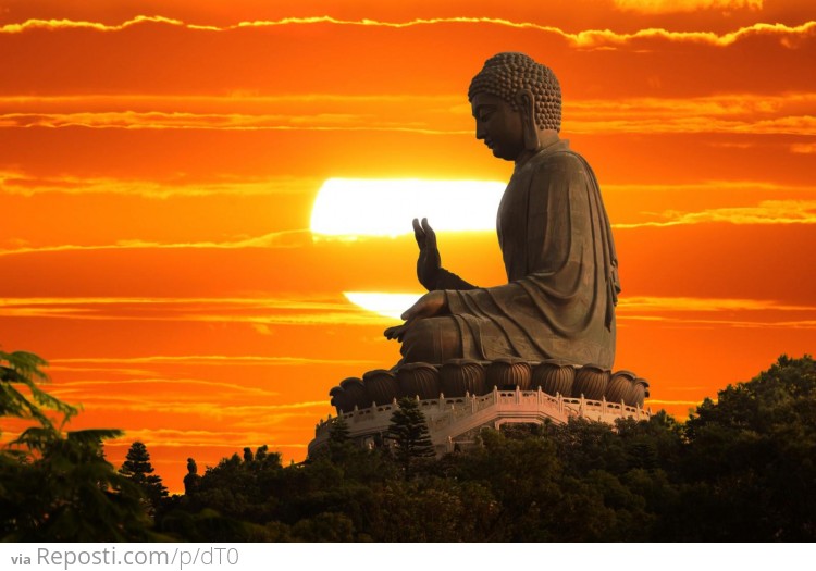 Buddhist Statue in Hong Kong