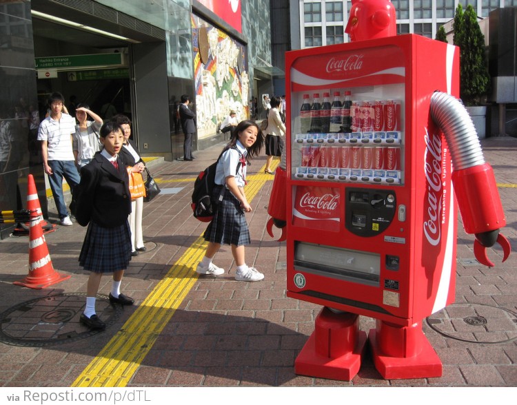 Japanese Vending Machine Robot