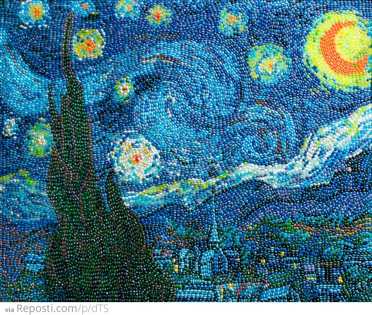 Starry Night Made of Jelly Beans