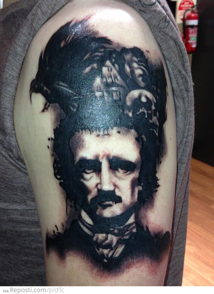 Edgar Allan Poe Tattoo