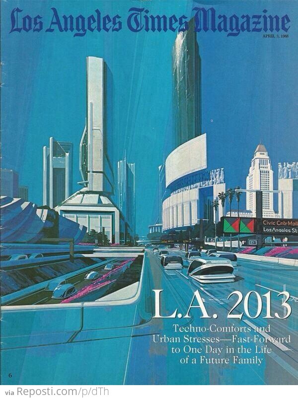 Prediction of L.A. in 2013 from 25 years ago