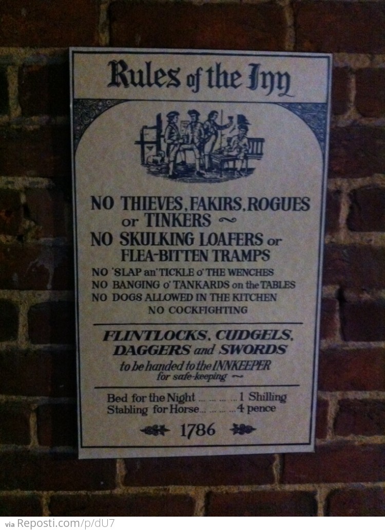 Rules of the Inn