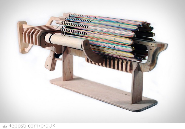 Elastic band machine gun