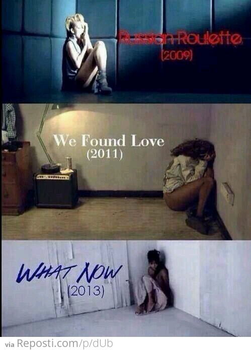 Rihanna Sure Likes Being In A Corner