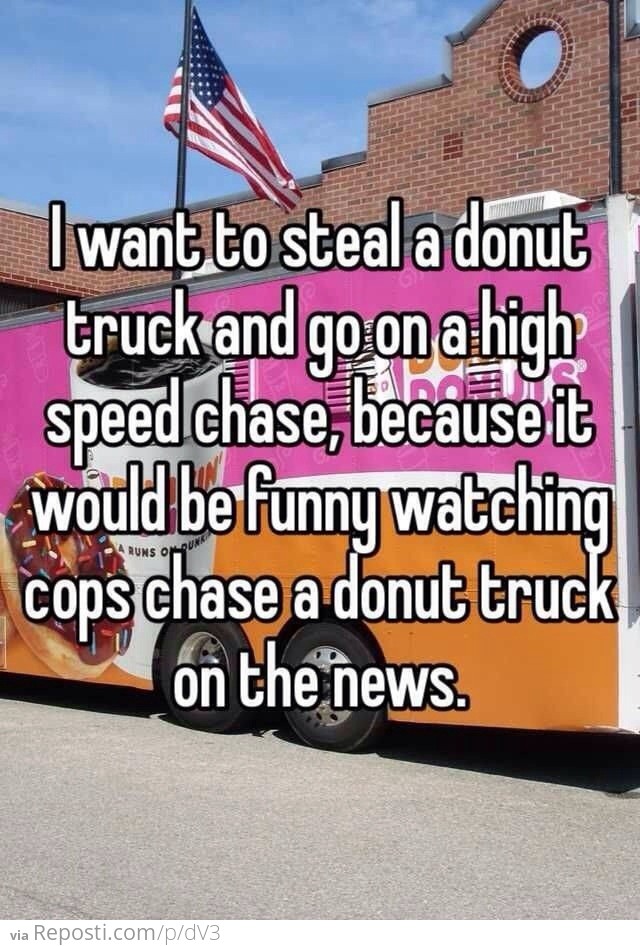 Donut Truck Car Chase