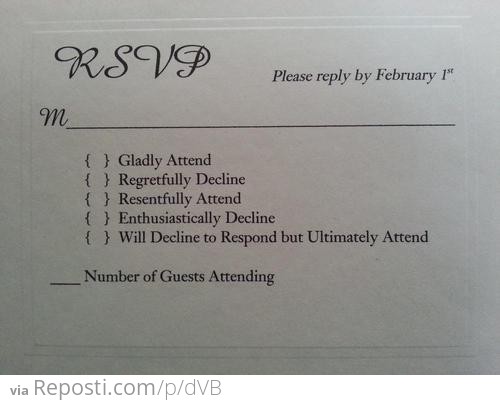 Wedding RSVP