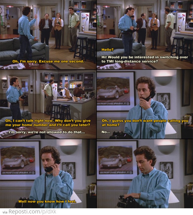 Jerry Seinfeld Loves Telemarketers