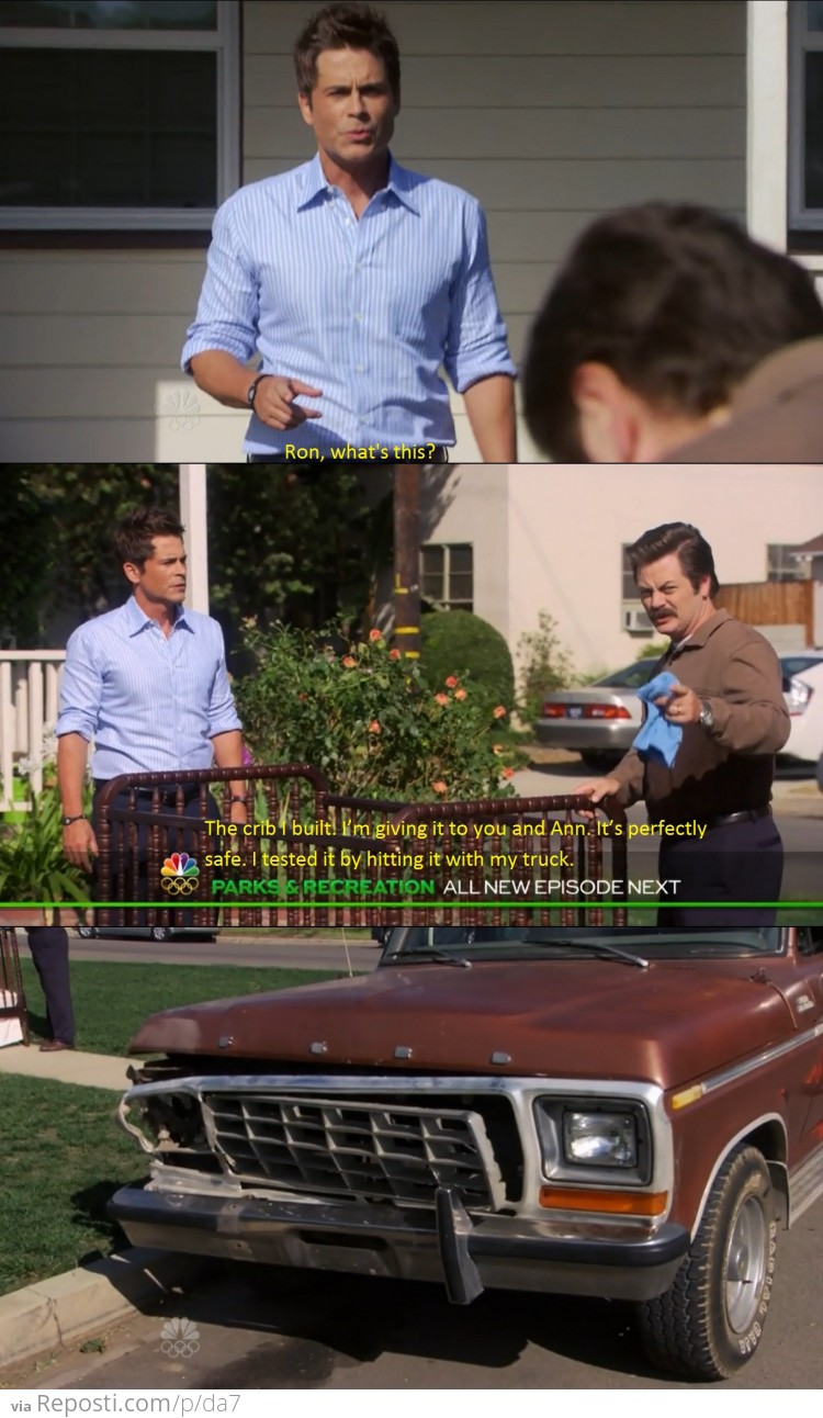 Ron Swanson is a Master Craftsman