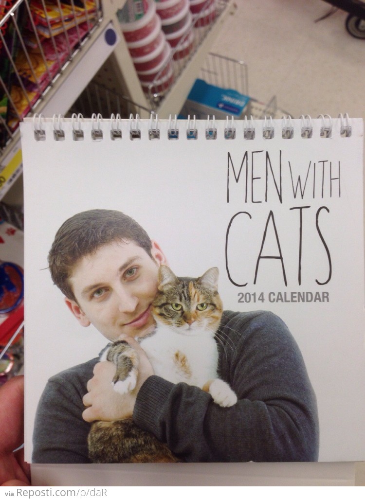 Men With Cats Calendar