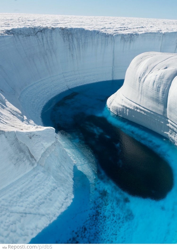 Ice Sheet River in Greenland