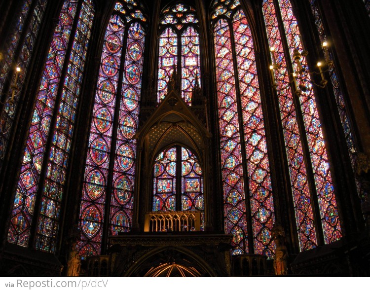 The Stain Glass of Sainte-Chapelle