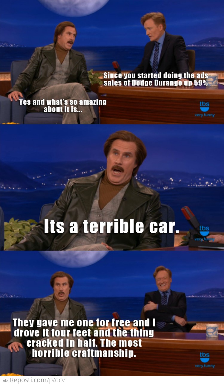 Will Ferrell on Dodge Trucks