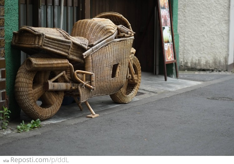 Wicker Motorcycle