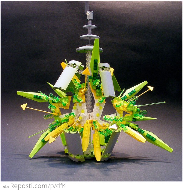 Exploding Lego Spray Can