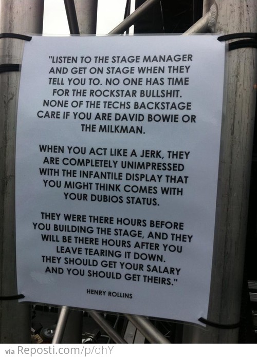 A Message From Henry Rollins