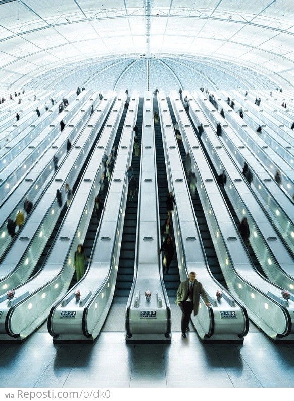 Escalators in Japan