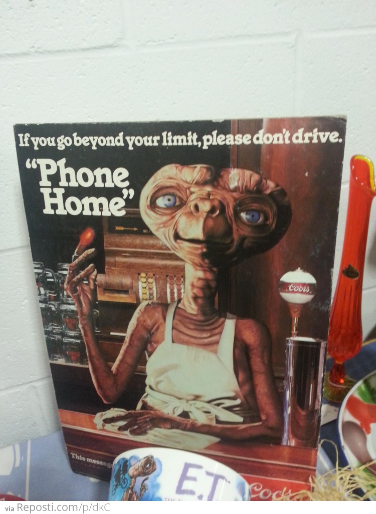 E.T. Doesn't Let Friends Drive Drunk