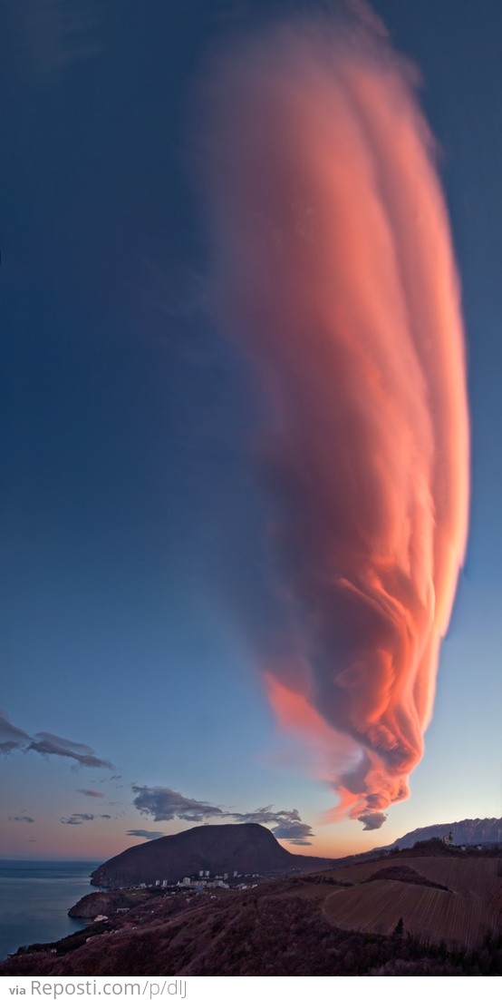 Purple FLume Over Ukraine