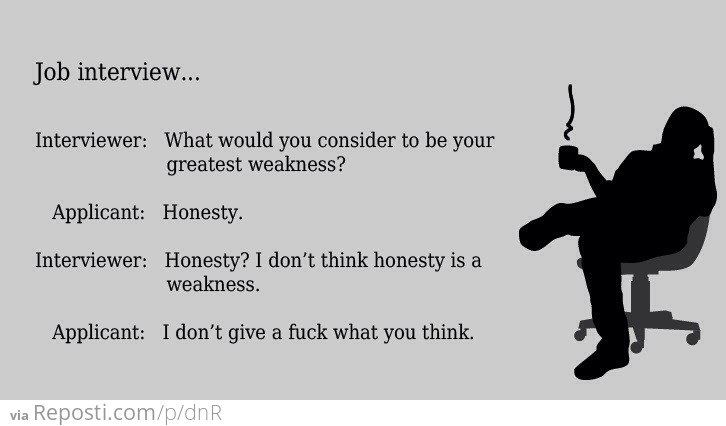 Honest Job Interview